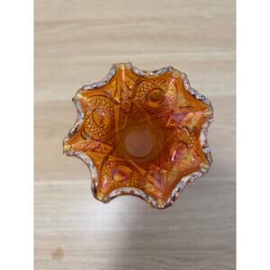 Marigold Carnival Glass Candy Dish VINTAGE